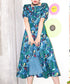 Retro Cassette Print Dress